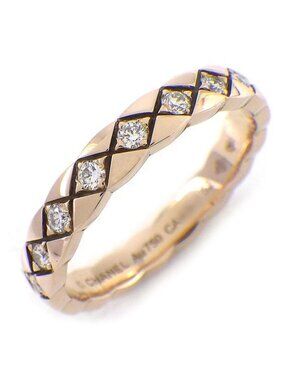 Chanel Ring Coco Crush Mini Quilted Full Eternity Points Diamond Total . 52
